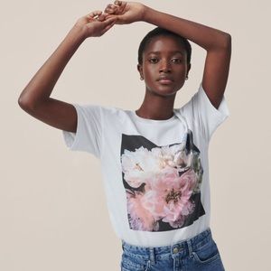 H&M Tops - Helena Christensen x hm flower image tee H&M Tops - Helena Christensen x hm flower image tee